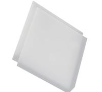 Lámina de polipropileno blanco de 200 x 200 mm for bricolaje, electrónica y uso industrial.(200x200x5mm)