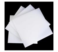 Lámina de polipropileno blanco de 300 x 600 mm, panel rígido de PP for corte CNC, divisor, uso industrial, cubierta de máquinas, manualidades y tablero de taller.(6mm)