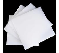 Lámina de polipropileno rígido blanco de 400 x 600 mm, tablero de plástico PP for corte CNC, divisor, protección de máquinas, panel industrial y proyectos de bricolaje.(5mm)