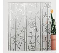 Lámina de Privacidad 50 x 200 cm Electrostaticos Anti-UV Opaco Vinilo para Ventanas Privacidad Película Autoadhesiva Estática para Privacidad del Bano, Bambú