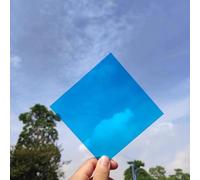 Lámina de PVC duradera de 0,2 cm de grosor para uso en exteriores, panel acrílico azul para jardinería y agricultura, 100 x 900 cm, solución de cubierta versátil resistente a la intemperie.
