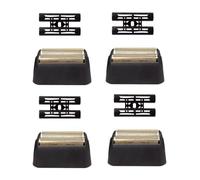 Lámina de repuesto profesional 5 Star Series Finale Shaver Shaper Super Close y Cutter Bar Assembly compatible con Wahl Shaver Foil modelo 7043-100,7031-100 cabezales de repuesto (4 unidades, dorado)
