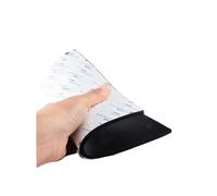 Lámina de silicona negra autoadhesiva for altas temperaturas, almohadilla aislante que absorbe impactos, grosor de 1 a 10 mm.(300x300x0.5mm)