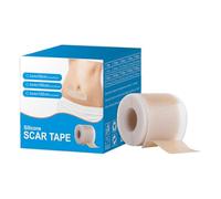 Lámina de silicona para cicatrices - Protector de heridas autoadhesivo, rollo de 1,5 m para recortar individualmente, tejido de gel transpirable, ayuda a suavizar la piel, para estrías en el abdomen y