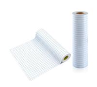 Lámina de transferencia para plóter, 30,5 x 1000 cm, lámina de transferencia para plóter, accesorios, lámina de vinilo con rejilla de alineación azul para Cricut Silhouette Cameo Ventana Pegatinas DIY