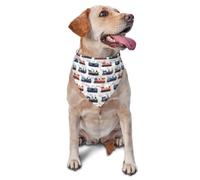 Lámina De Tren De Vapor Antiguo Pañuelos Perros Duradero Baberos Perros Ajustable Bufanda Triangular para Uso Diario Gatos Cachorros