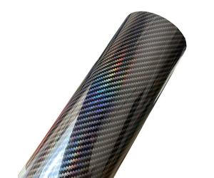 Lámina de vinilo con efecto fibra de carbono, Abrigo del vinilo de la fibra de carbono con tamaños múltiples multicolores autoadhesivos del lanzamiento del aire(Black,50cm x 500cm)
