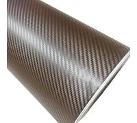 Lámina de vinilo con efecto fibra de carbono, Rollo de envoltura de vinilo de fibra de carbono 3D DIY for el hogar del automóvil - Multicolor - 30 cm x tamaños múltiples(Brown,30CM X 500CM)