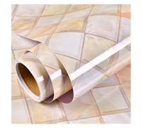 Lámina de vinilo para armarios de cocina Película autoadhesiva de mármol for cocina, resistente al aceite, multicolor (20-50 cm x 1-5 m)(Ling Xing Shi,40cmx1m)
