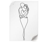 Lámina Decorativa 21x29,7 cm | Tamaño A4 | Línea de amor