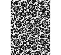 Lámina decorativa autoadhesiva (Barock, Negro/blanco)