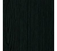 Lámina efecto madera (200 x 45 cm, Negro, Autoadhesivo)