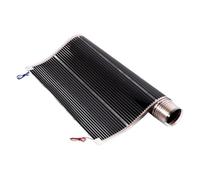 Lámina eléctrica de calefacción por suelo radiante de 220 W/m² de grafeno para suelos laminados, vinilo y madera, se puede cortar cada 25 cm, longitud de 3 m, superficie de calentamiento de 3 m²