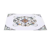 Lámina Estática para Ventanas 40x40 CM Pvc, Floral Retro | Privacidad Doble Cara, Efecto Vidriera Esmerilado, Removible sin Residuos, para Baño y Oficinas