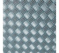 Lámina estriada (150 x 45 cm, Plateado, Autoadhesivo)
