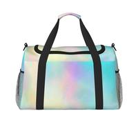 Lámina holográfica con Textura de arcoíris Muy Hermosa,Bolsas Deportivas, Bolsos de Viaje Deportivos Cruzados de Mano, Bolsas de Viaje de Gran Capacidad para Mujeres y Hombres.