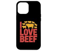 Lámina I Love Beef Cattle Fanatics Carcasa para iPhone 12 Pro MAX