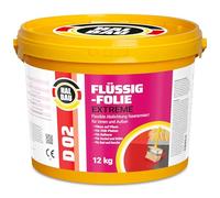 Lámina líquida de 12 kg, goma líquida para interior y exterior, fibra reforzada con alta elasticidad, barrera de agua bajo azulejos, balcón, ducha Halbau D02