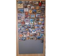 Lámina magnética GRIS | Pizarra magnética | Base adhesiva para imanes | Lámina de hierro autoadhesiva | Describible, lavable, magnética | Lámina adhesiva para pared magnética + imanes de neodimio