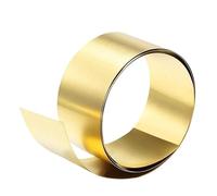 Lámina metálica de latón, Grosor de la hoja lámina latón, 0,01-0,3 mm, varios tamaños(0.15x200x1000mm)