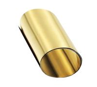 Lámina metálica de latón puro de 1 m, lámina fina de latón resistente a altas temperaturas for manualidades (1 pieza)(0.1x20x1000mm)