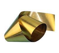 Lámina metálica de latón, Rollo de hoja latón H62 for laboratorio universitario bricolaje, 300mm ancho, 1m longitud, espesor 0,1-0,5mm(Thickness 0.2mm)