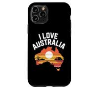 Lámina panorámica de la Naturaleza con Texto «Me Encanta Australia» Carcasa para iPhone 11 Pro