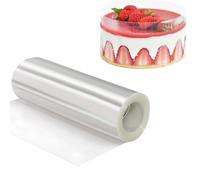 Lámina para Borde Tartas,Rollo Acetato Transparente,Rollo de Acetato,Acetato Repostería,para Hornear Pasteles,Rollos Pasteleria Transparente,Tiras Acetato Cinta (1 Roll (15cmx 10m))