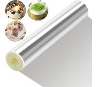 Lámina para bordes de tartas, 20 cm x 10 m de alto, lámina transparente para tartas, rollo de acetato transparente, espesante, lámina de acetato, reutilizable para tartas, mousse de chocolate, tartas