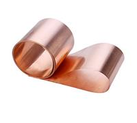 Lámina plana 1PC de cobre puro al 99,9%, espesor 0,05 mm a,3, lámina metálica decorativa, materia prima cuadrada (tamaño:,15 x 30 1000 mm)(0.3x10x1000mm)