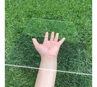 Lámina Policarbonato Transparente 4mm, Resistente a Golpes | Lámina Plástica Ultra Transparente, Cortable Flexible, -40℃~120℃, Solárium Toldo Invernadero(40x40cm/16x16in)