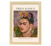 Lámina poster de Dedicado al Dr. Eloesser Cuadros decorativos para tu salón, hogar. Estampados de arte de pared. Impresiones de pared estética inspiradas en Frida Kahlo A3 con marcos de madera ligera