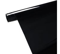 Lámina Protectora autoadhesiva para Coche, Moto, Bicicleta, Foneso Lámina de Vinilo holográfica láser Gris, Alta Transparencia con autoreparación (Transparente Negro, 150X30cm)
