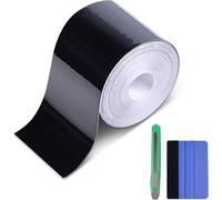 Lámina Protectora autoadhesiva para Coche, Moto, Bicicleta, Foneso Lámina de Vinilo holográfica láser Gris, Alta Transparencia con autoreparación (Negro Brillante, 900X5CM)