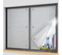 Lámina Protectora contra el Sol y el Calor, Panel Opaco Reflectante de Aluminio, Compatible con Ventanas, tejados y vehículos, se suministra con ventosas Incluidas(25x39in)