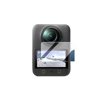 Lámina protectora de cristal templado para DJI Osmo 360 Cámara panorámica de 360 grados Protector de pantalla Dureza 9H Antirrayaduras y antiburbujas Cubierta protectora de pantalla (2 PCS)