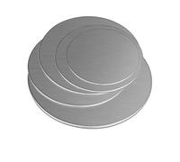 Lámina redonda de acero inoxidable 304, Placa circular de aleación de aluminio 5052 plateada de 50-300 mm de diámetro y 0,5-8 mm de espesor(1x300mm 1pcs)