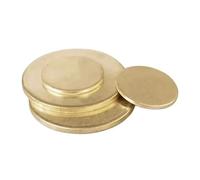 Lámina redonda de metal de cobre, Placa redonda de latón 10 a 300 mm diámetro, 1 unidad(Thickness 6mm,Diameter 120mm)