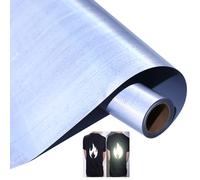 Lámina reflectante para plóter textil, vinilo de transferencia de calor, 30,5 cm x 152 cm, lámina flexible para plóter Cricut y Silhouette Cameo, lámina de transferencia textil para planchar para