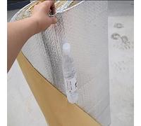 Lámina reflectora para radiador, rollo de aislamiento reflectante autoadhesivo de 5 mm, barrera radiante con núcleo de espuma, aislamiento térmico para paredes, áticos, conductos de aire, ventanas y