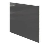 Lámina rígida de PVC gris de 6 mm de espesor, varios tamaños(250mm x 250mm)