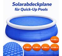 Lámina Solar Piscina Quick-Up Redonda 300 cm 360 cm 396 cm 420 cm 450 cm