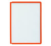 DURABLE Lámina transparente con marcos de perfil, para DIN A4, UE 10 unid., naranja