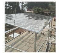 Lámina transparente, paneles de toldo resistentes a la intemperie para exteriores, 1,2 x 5 m, cubierta de plástico para cocheras y pasarelas
