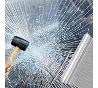 Lámina transparente para ventanas, 40 x 300 cm, autoadhesiva, protección antiastillas, lámina protectora antirayos UV, lámina adhesiva para ventana de seguridad (4 mil)