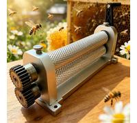 Laminador manual de panal para cera de abejas, máquina para laminar láminas de cera de abejas, rodillo de cera de abejas de 280 mm, aleación de aluminio, para uso doméstico y agrícola(5.4mm)