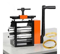 Laminador manual para joyería Rodillo de metal con manivela 4 en 1 Para oro plata latón cobre Máquina para fabricar láminas de alambre planas cuadradas redondas semicirculares