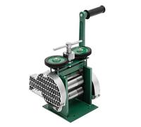 Laminador para joyería, 3 en 1 (Prensa de Media caña, Chapa y Alambre Cuadrado), laminador de Chapa Plana con Rodillos de Acero, Prensa para joyería