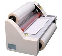 Laminadora con rodillos de laminación en frío y caliente, con pantalla digital para laminación a una o dos caras. Ideal para uso doméstico, de oficina o escolar.