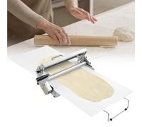 Laminadora de masa de encimera manual reversible para hojaldre, tabla grande para uso comercial y doméstico con grosor ajustable para panadería, pizza y croissants.,400